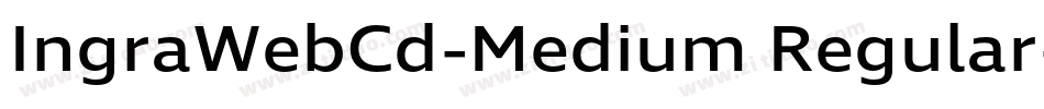IngraWebCd-Medium Regular字体转换